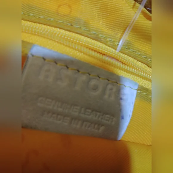 Astore Leather Floral Italian Women's Bag - Picture 2 of 5